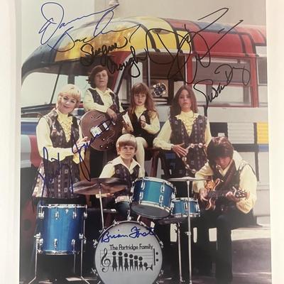 The Partridge Family cast signed photo
