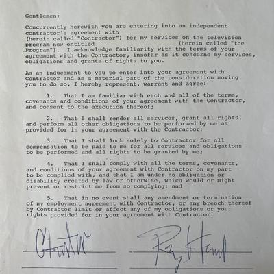Roy Head signed contract 