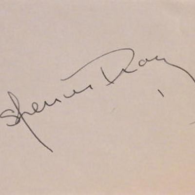 Spencer Tracy signature slip