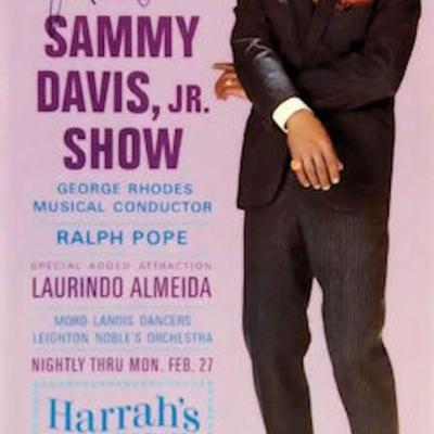 Harrahâ€™s Advertisement signed by Sammy Davis Jr.