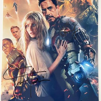 Iron Man 3 Gwyneth Paltrow signed mini movie poster