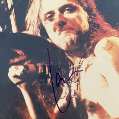 Metallica Lars Ulrich signed photo 