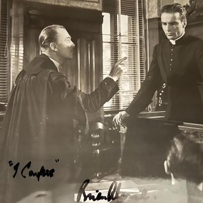 I Confess Brian Aherne signed movie photo