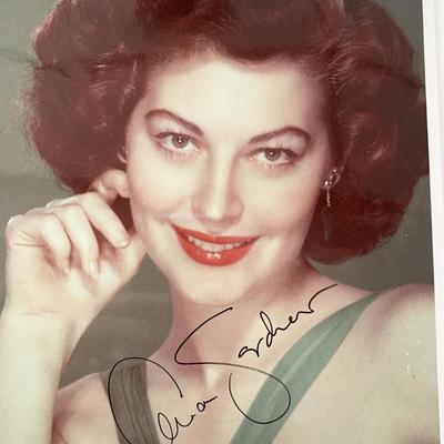 Ava Gardner signed photo