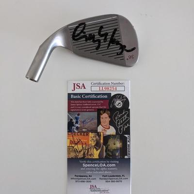 Caddyshack Cindy Morgan signed iron golf head-JSA