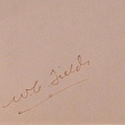 W.C. Fields signature slip 