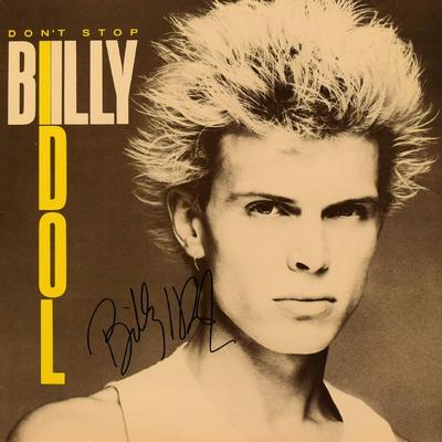 Billy Idol signed Donâ€™t Stop album