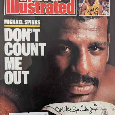 Michael Spinks signed 1988 Sports Illustrated JSA