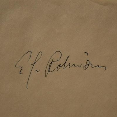 Key Largos Edward G. Robinson signature slip 