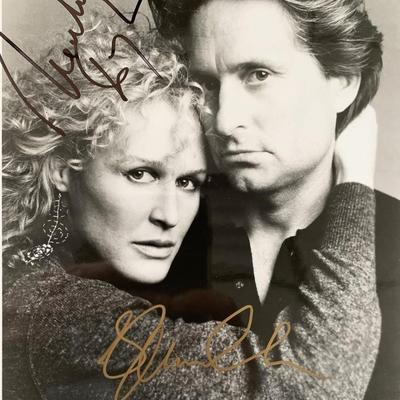 Fatal Attraction Glenn Close and Michael Douglas signed movie photo