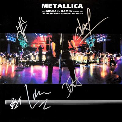 Metallica band signed S&M album