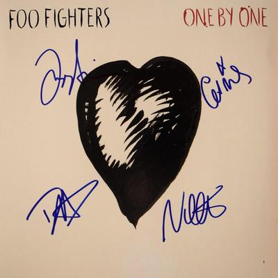 Foo Fighters One by One signed album
