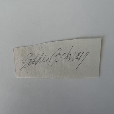 Eddie Cochran original signature