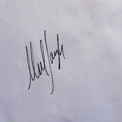 Rolling Stones Mick Taylor signature slip