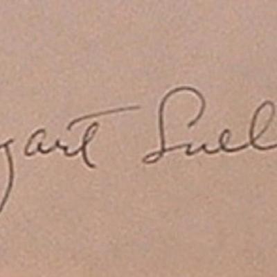 Margaret Sullavan signature slip