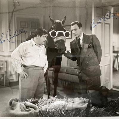 Abbott and Costello signed photo