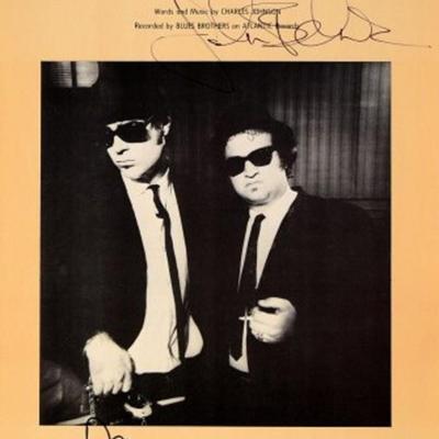 John Belushi & Dan Akroyd signed sheet music