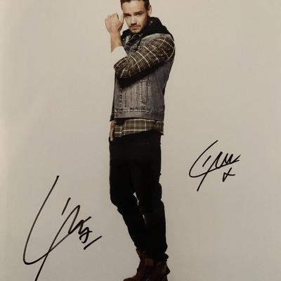 One Direction Liam Payne signed photo