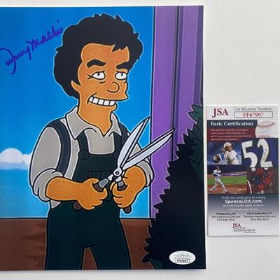 The Simpsons Johnny Mathis signed photo-JSA 