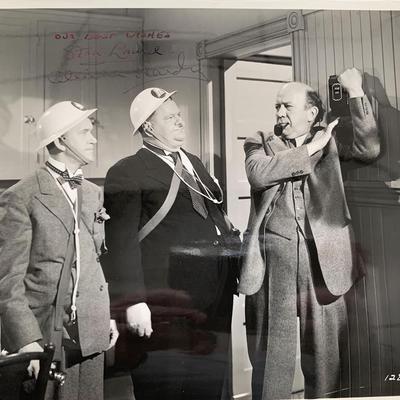 Laurel and Hardy signed photo