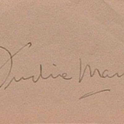 Fredric March signature slip 