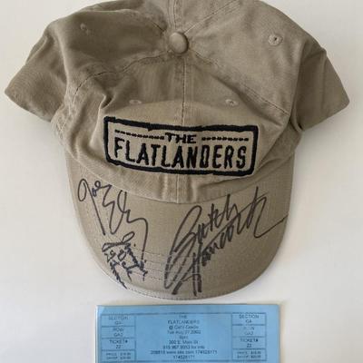 The Flatlanders signed tour hat 