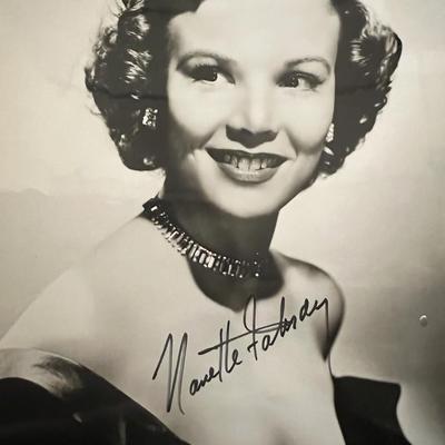 Nanette Fabray signed photo