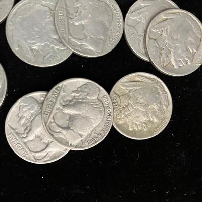 Buffalo Nickel Lot of Coins with one Jefferson