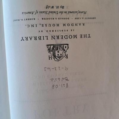 Vintage books on Poetry