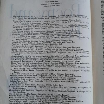 Vintage books on Poetry