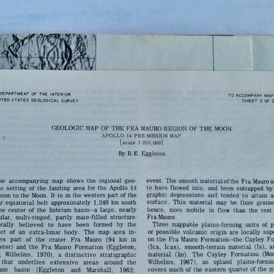 Books Life Man on the moon, Astronauts, Geologic maps of the Fra Mauro Region of the Moon, Appolo 14 pre mission