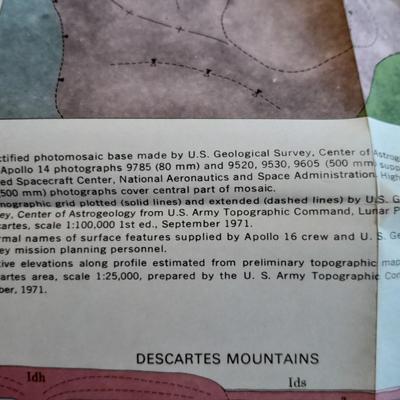 JPL Return to Mar's Hot Wheels Action pack, Books on Space, Trading cards, and Geological maps of the Descartes Region of the moon