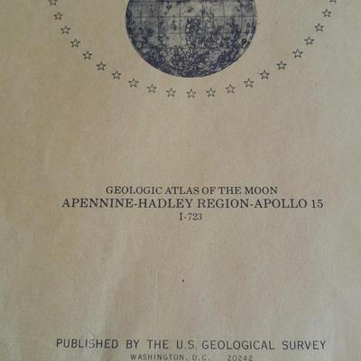 AUTOGRAPHED BUZZ ALDRIN book, Picture with Moon and Mars trading cards, and Geological Maps of the Moon