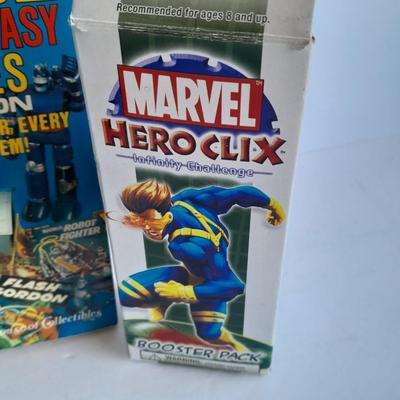 Official Comic books & Collectibles Science Fiction and Fantasy books with Marvel Hero Clix toys