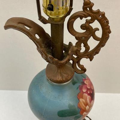 Antique Lamp with Brass Accents