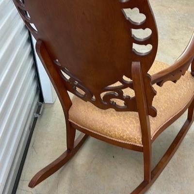 Antique Hand Carved Rocking Chair