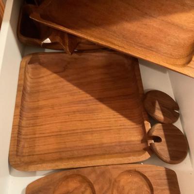 Vintage Wood Trays and Bowls