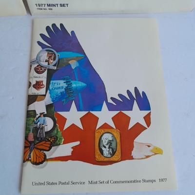 1976 & 1977 United States Postage Stamps Mint sets unopened