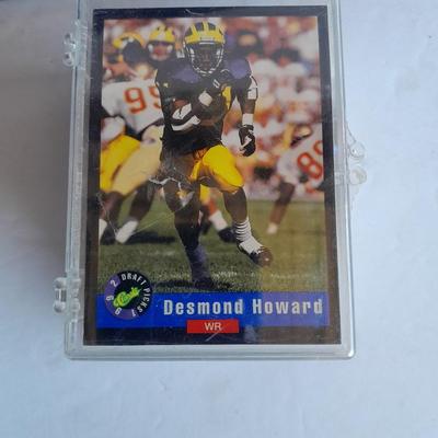 Football Trading cards, 3 ring binder with over 20 pages and Premier edition star cards Playing cards