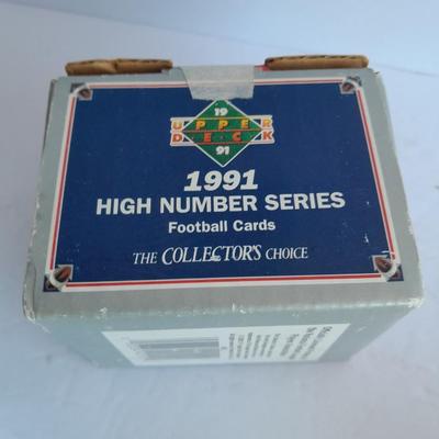 Football trading cards, NFL 1991 Upper Deck High number series and more