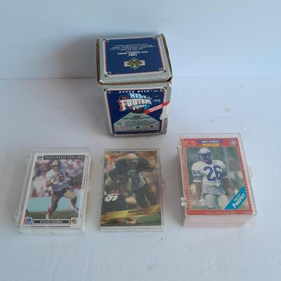 Football trading cards, NFL 1991 Upper Deck High number series and more