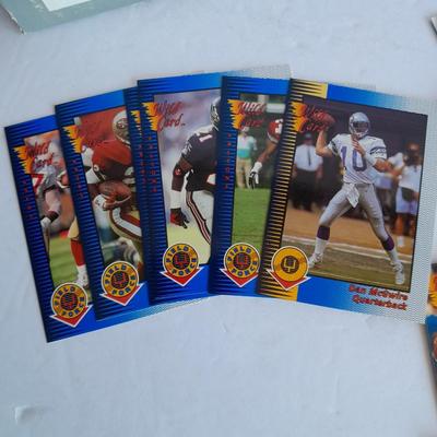 Football trading cards, NFL 1991 Upper Deck High number series and more
