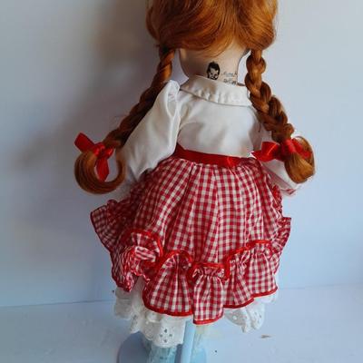 Madison Lee limited collection numbered porcelain doll 3409 with stand