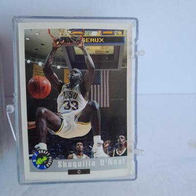 Basketball Trading cards in plastic boxes Shaquille O'Neal and more