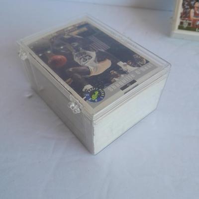 Basketball trading cards in small plastic boxes, Sealed with COA Front Row Draft picks