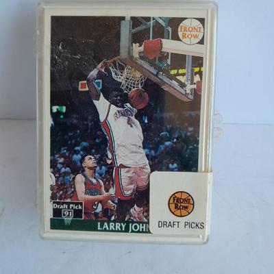 Basketball trading cards in small plastic boxes, Sealed with COA Front Row Draft picks