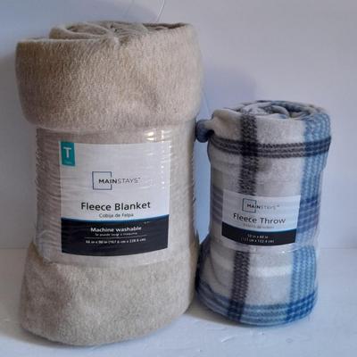 Brand new Fleece blankets 66x90 and 50"x60"