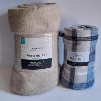Brand new Fleece blankets 66x90 and 50"x60"