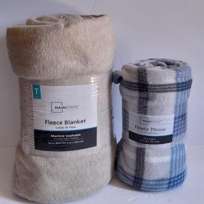 Brand new Fleece blankets 66x90 and 50"x60"