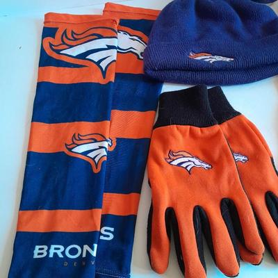 Denver Bronco's Winterwear and Insulated Mug Hats, Gloves, Scarves